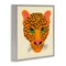 Stupell Industries Modern Leopard Wildlife Face Framed Giclee Design by Carrie Cantwell